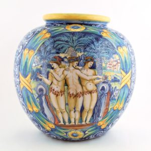 Large ceramic vase by F. Niccacci